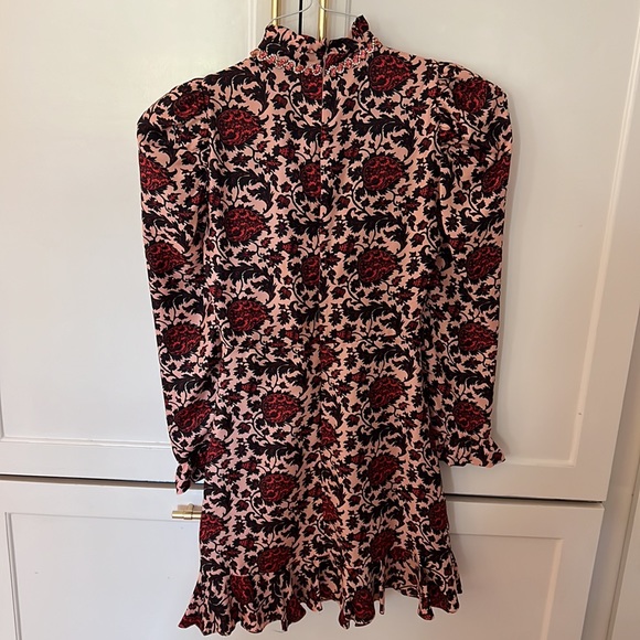 Sandro Paris crystal embellished floral print dress - Picture 4 of 5